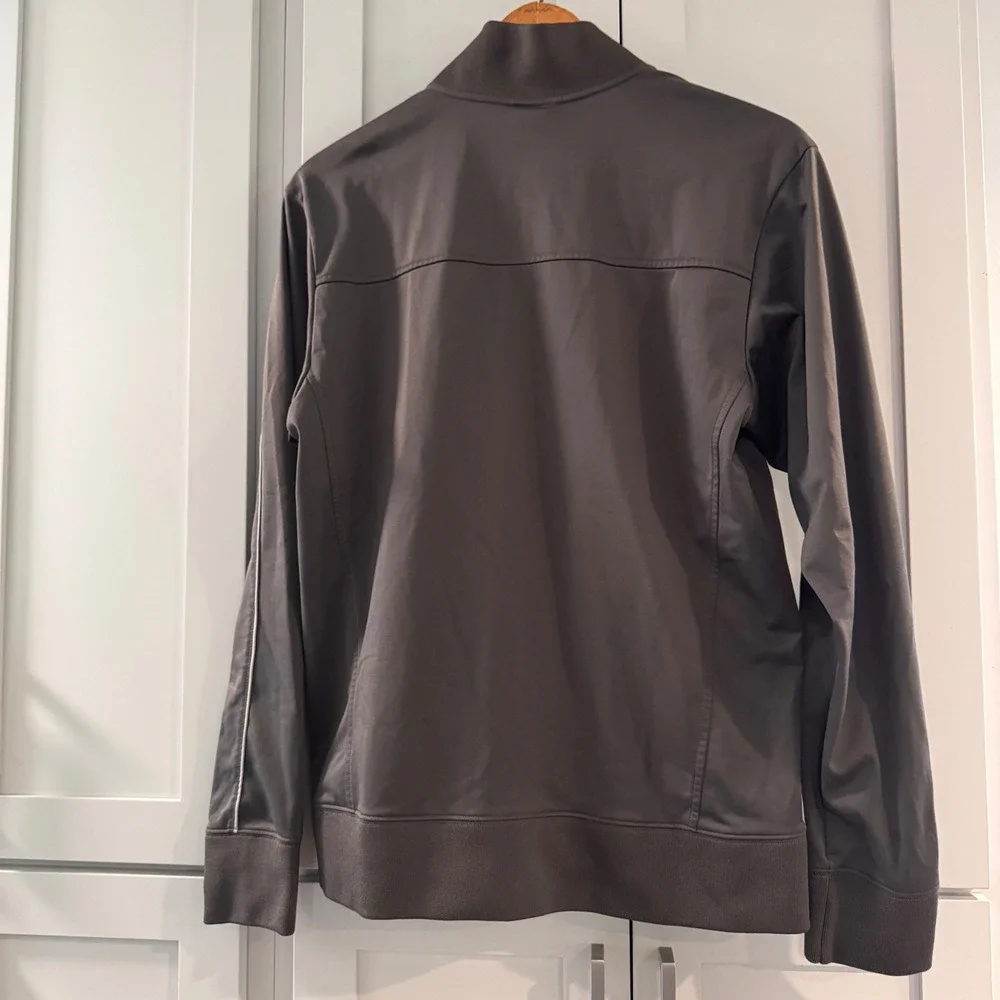 The North Face Mens Gray Orange Full Zip Track Jacket Size Medium